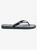 Mens Molokai Word Flip-Flops - Black 4