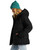 Venture On Puff Zip-Up Hooded Jacket - Black