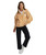 Womens Jive Talking Half-Zip Fleece - Tapioca Totally Iconic