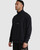 Mini Flipped Half Zip - Black