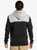 Mens Keller Block Zip-Up Hoodie - Black Heather