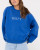 Rusty Signature Oversize Crew Fleece - Blue Sapphire