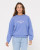 Thriving Graphic Relaxed Crew Fleece - Periwinkle Blue