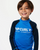 Boys (1-8 years) Shock UPF Long Sleeve Rash Vest - Blue Gum