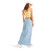 Womens Sun Winds Denim Skirts - Light Blue