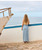 Womens Sun Winds Denim Skirts - Light Blue