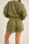 College Fleece Short - Olive