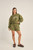 College Crew Neck Fleece - Olive