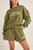 College Crew Neck Fleece - Olive