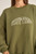 College Crew Neck Fleece - Olive
