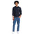 Mens Keller Crew Neck Jumper - Dark Navy Heather