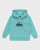 Boys 2-7 Big Logo Pullover Hoodie - Aqua Sky