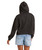 Girls 6-14 Paradise Stamp Hoodie - Off Black