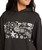 Girls 6-14 Paradise Stamp Hoodie - Off Black