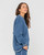 South Oversized Crew Fleece - Blue