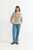 Estelle Quarter Zip Striped Knit - Guava