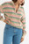 Estelle Quarter Zip Striped Knit - Guava