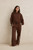 Contrast Track Pant - Brown