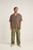 Baja Relaxed Stripe Ss Shirt - Cafe