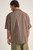 Baja Relaxed Stripe Ss Shirt - Cafe