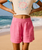 Girls Milky Shell Elastic Waist Shorts - Pink Cosmo