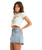 Frankie Denim Mini Skirt - Water