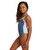 Girls 8-16 Colorblock One Piece - Vintage Indigo