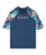 Active Two-Piece Rash Vest - Vintage Indigo Tropical Advent