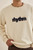 Applique Fleece Crew - Natural