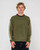 Fisherman's Boxy Crew Knit - Shadow Army