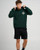 Flame Anchor Hooded Pullover - Pine Green