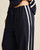 Contrast Linen Track Pant- Ocean