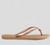 Slim Crystal Thongs - Rose Gold