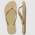 Slim Metallic Thongs - Sand Grey