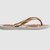 Slim Organic Thongs - White/Golden