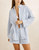 Vista Stripe Oversized Shirt - Blue/ White