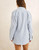 Vista Stripe Oversized Shirt - Blue/ White