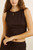 Indie High Neck Tank - Chocolate