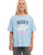 Eveoversize Washed T-Shirt- Blue