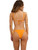Palm Shadows Tiki Tri Bikini Top - Orange
