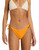 Palm Shadows Tie High Cheeky Bikini Bottom - Orange