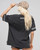 Metal Heart Oversized Tee - Washed Black