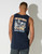 Drunken Treasure Singlet Tank - Navy