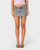 Flip Mommy Low Rise Mini Denim Skirt - Grey