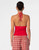Emma Cut Out Halter Neck Top - Red