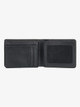 Mens Mack Leather Bi Fold Wallet - Black