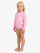 Girls 2-7 Essential Short Sleeve Rash Vest - Sachet Pink