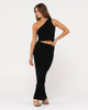 Leo Crotchet Knit Maxi Skirt - Black