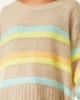 Sea Of Dreams Striped Sweater - Natural 