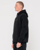 Short Cut Hooded Fleece - Black/Musk Melon